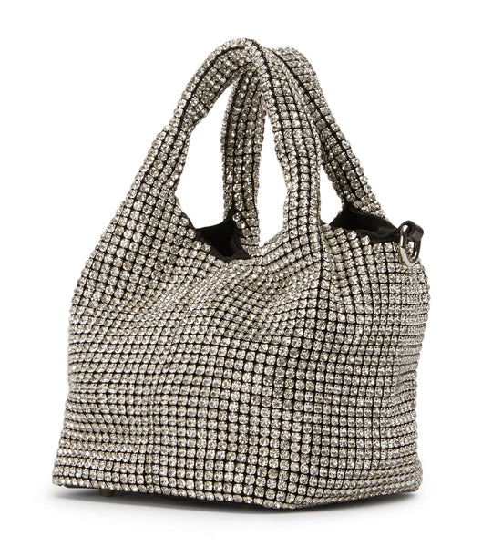 Tony Bianco Angie Clear Crystal Mini Handbags アクセサリー シルバー | SJPNY54103