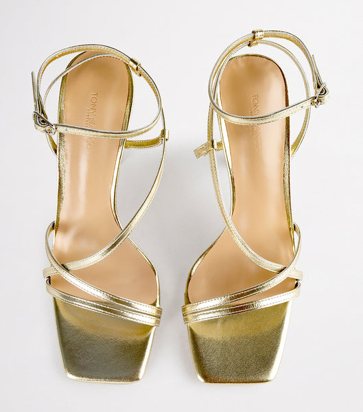 Tony Bianco Franci Gold Nappa Metallic 10.5cm スティレットヒール ゴールド メタリック | JPJBT14156