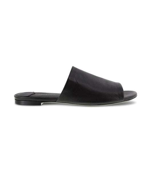 Tony Bianco Havier Black Sheep Nappa 1cm サンダル 黒 | XJPGW33571