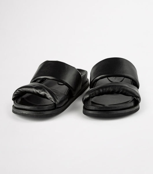 Tony Bianco Henry Black Nappa 3.5cm サンダル 黒 | JPJVR32530