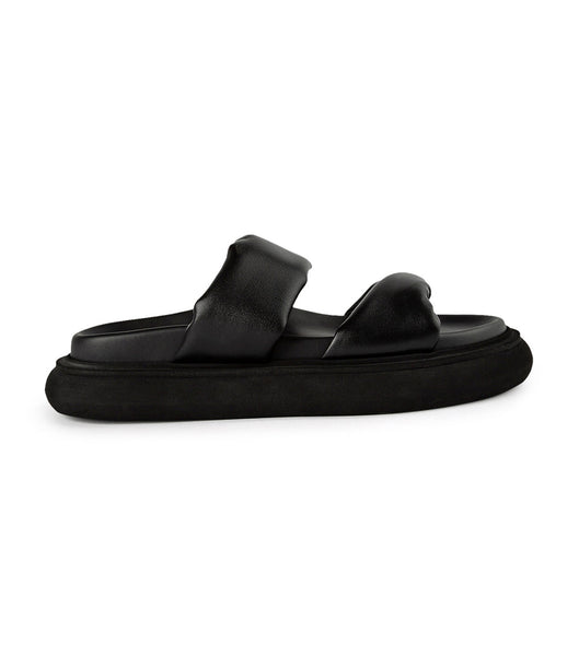 Tony Bianco June Black Nappa 3cm フットベッド 黒 | BJPSO56631