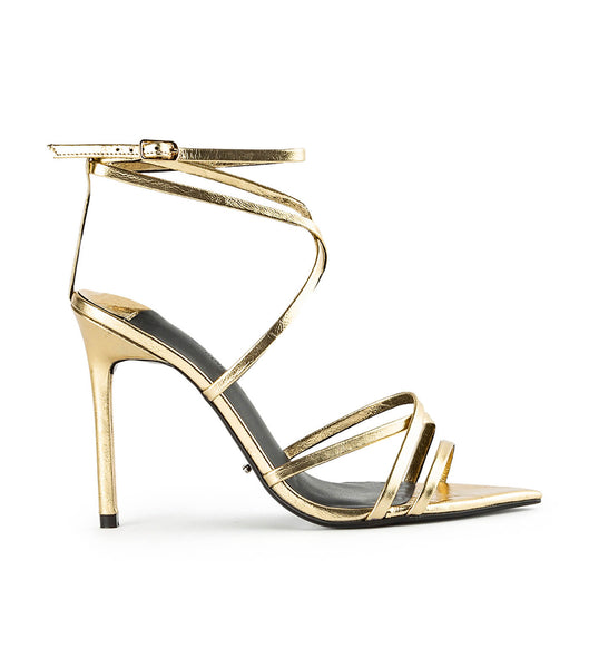 Tony Bianco Marcy Gold Foil 10.5cm スティレットヒール ゴールド | ZJPNQ59990