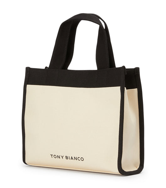 Tony Bianco Teagan Black/Beige Tote Bag アクセサリー 黒 ベージュ | QJPUV84144