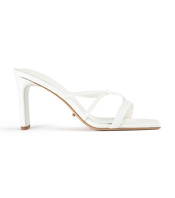 Tony Bianco クラシック White Nappa 8.5cm ローヒール 白 | FJPHY90355